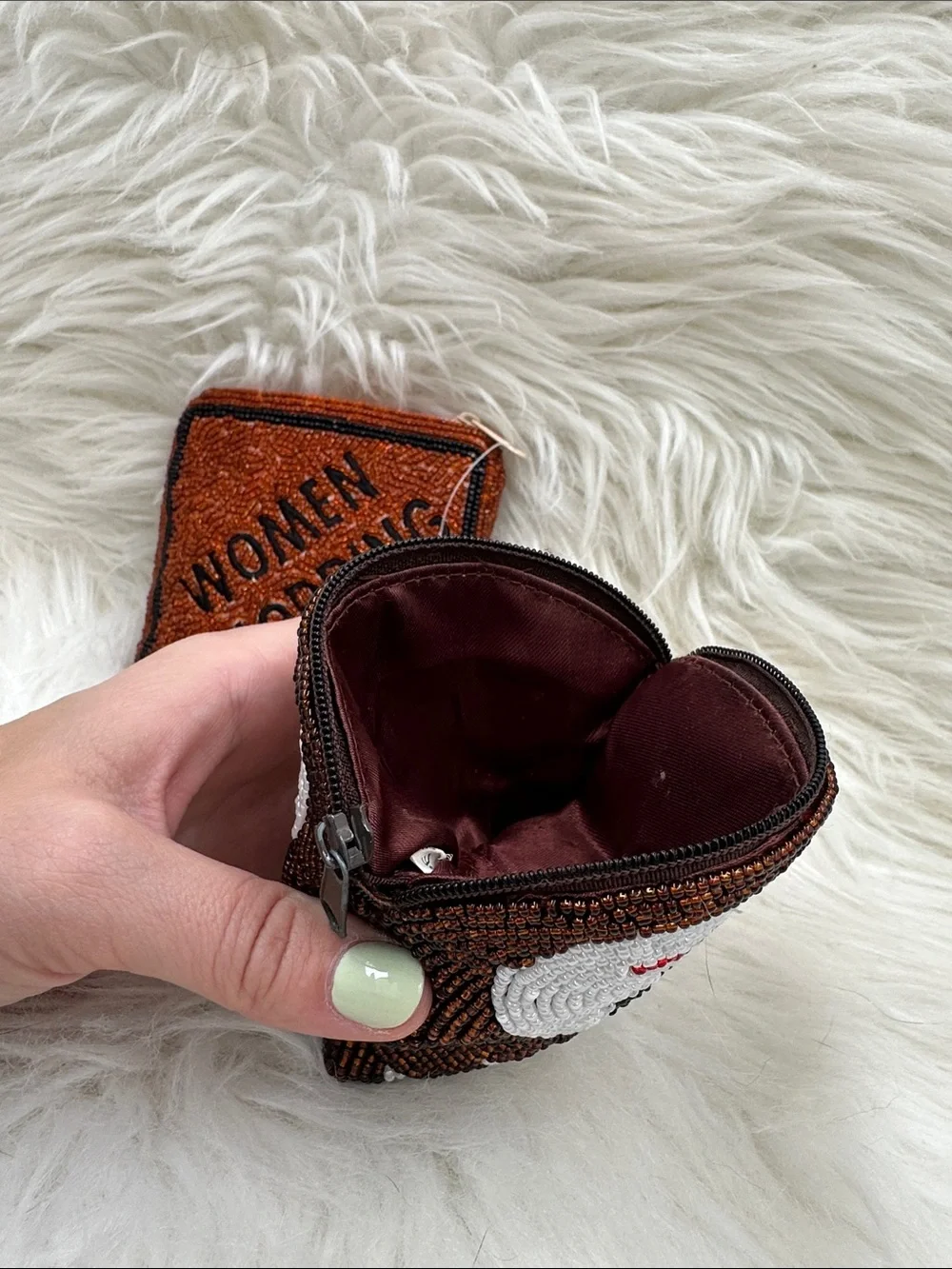 Beaded coin purse